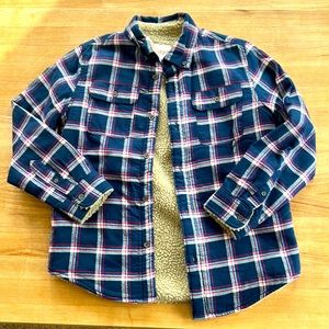 Flannel shirt, shearling (faux) lined. NWOT